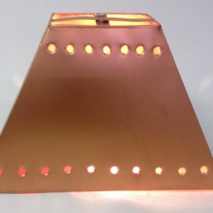 Pyramid Lamp Shade with Solid Design copper finish