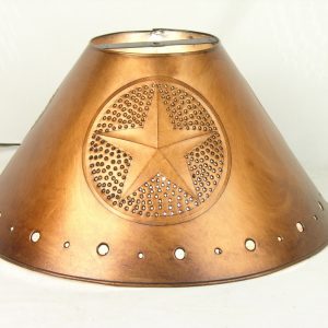 Metal Empire lamp shades antique finish star design